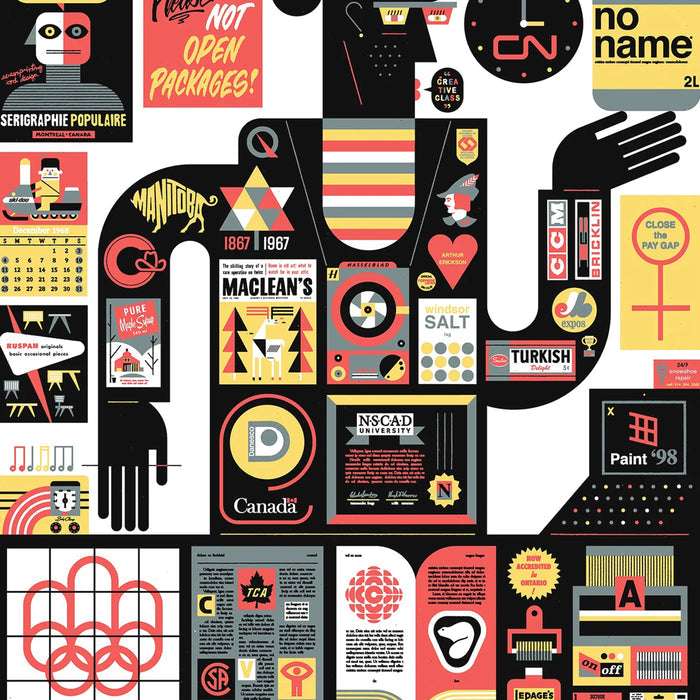 100 YEARS OF CANADIAN DESIGN (multiple sizes) — by Raymond Biesinger