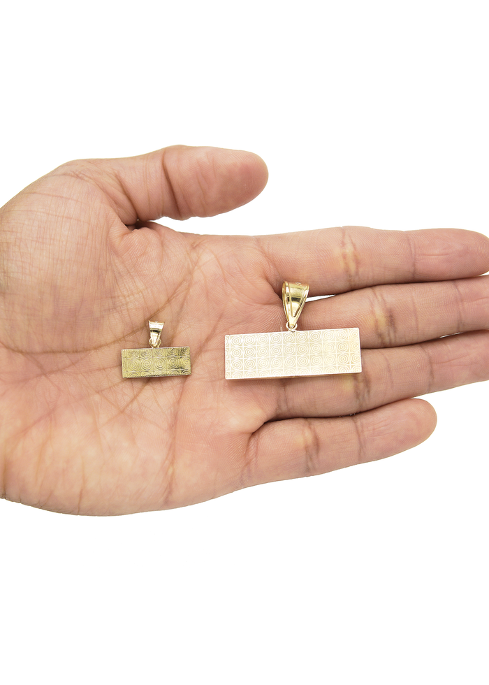 10K Gold Last Supper Pendant | Customizable Size