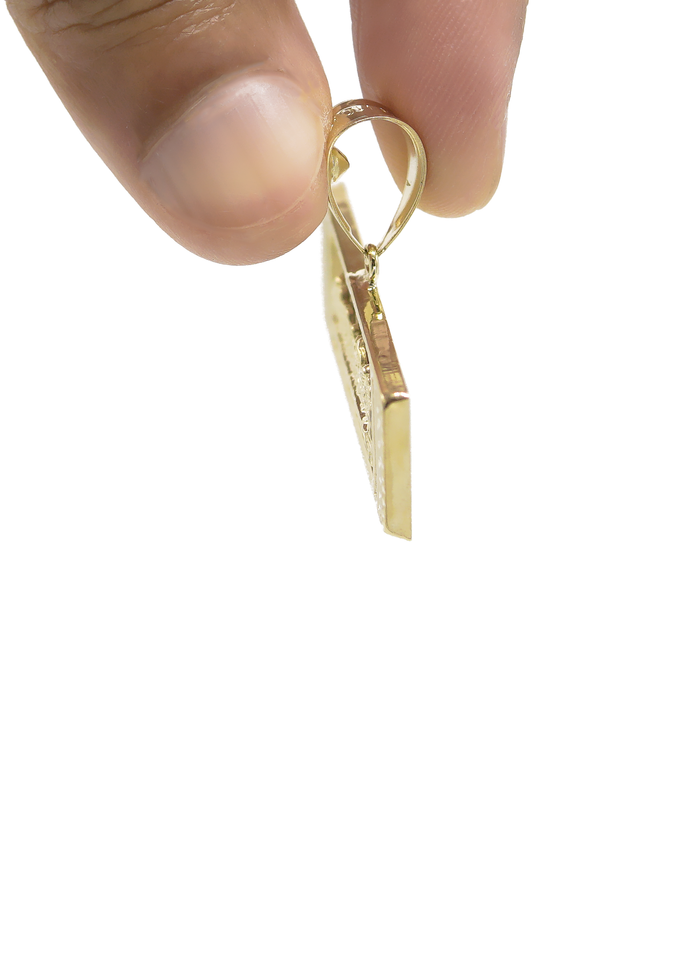 10K Gold Last Supper Pendant | Customizable Size