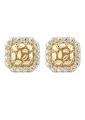 10K Gold Nugget Earrings | Appx 0.3 Inches Wide | Style #25