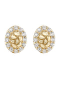 10K Gold Nugget Earrings | Appx 0.3 Inches Wide | Style #33