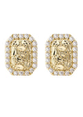 10K Gold Nugget Earrings | Appx 0.3 Inches Wide | Style #61