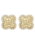 10K Gold Nugget Earrings | Appx 0.4 Inches Wide | Style #41