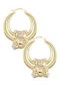 10K Womens Gold Hoop Earrings | Customizable Size