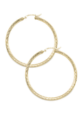 10K Womens Gold Hoop Earrings | Customizable Size
