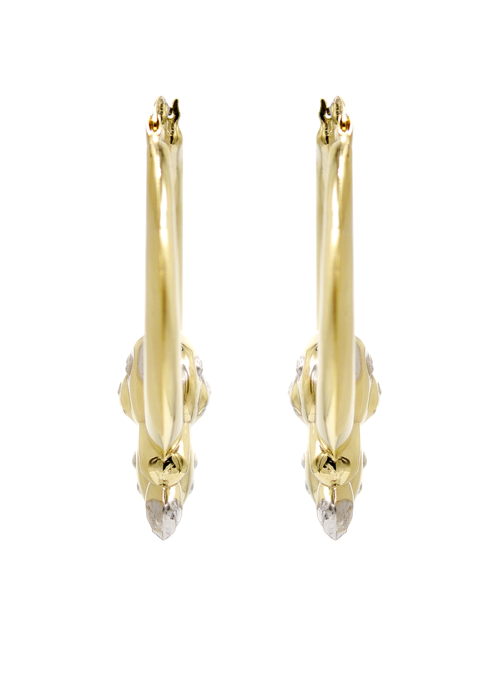 10K Womens Gold Hoop Earrings | Customizable Size