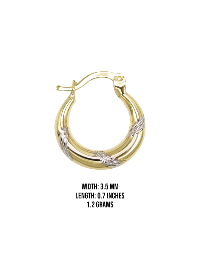 10K Womens Gold Hoop Earrings