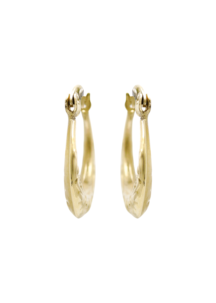 10K Womens Gold Hoop Earrings