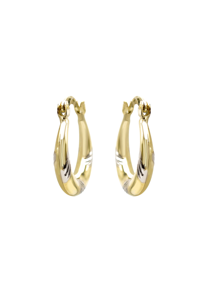 10K Womens Gold Hoop Earrings