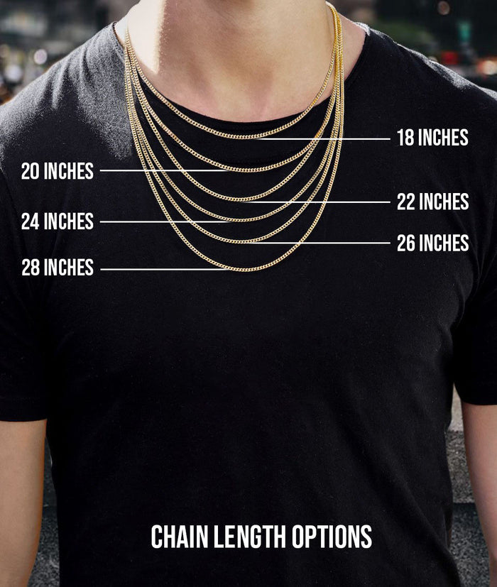 10K Yellow Gold Cross Necklace | Small 4 Grams - Large 8 Grams
