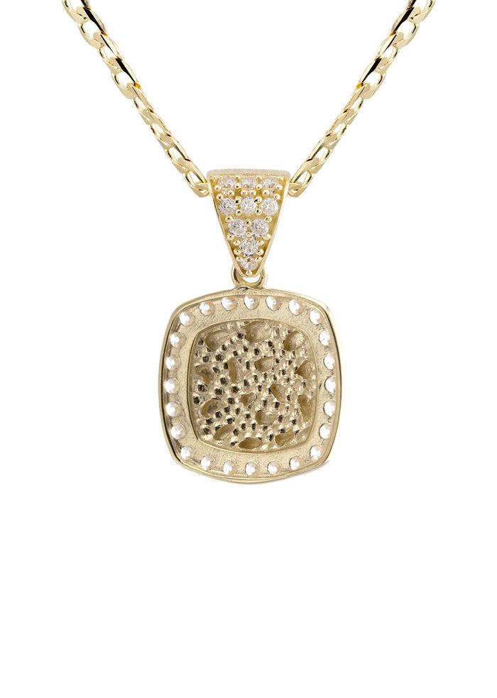 10K Yellow Gold Heart Nugget Necklace | Appx. 1.5 - 5.5 Grams