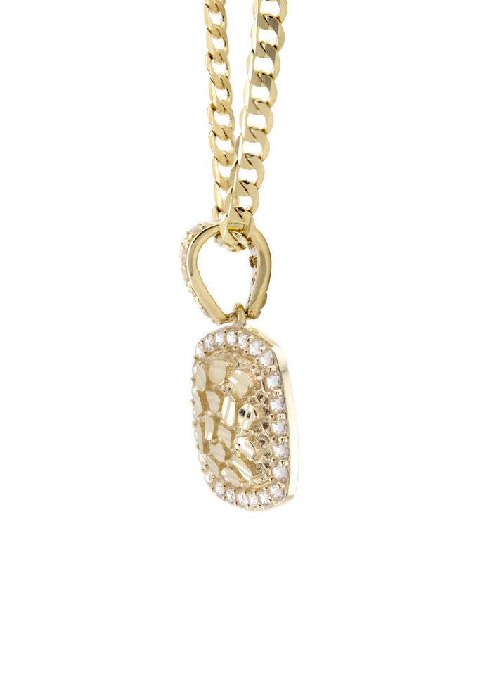 10K Yellow Gold Heart Nugget Necklace | Appx. 1.5 - 5.5 Grams