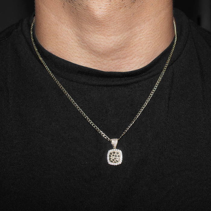 10K Yellow Gold Heart Nugget Necklace | Appx. 1.5 - 5.5 Grams