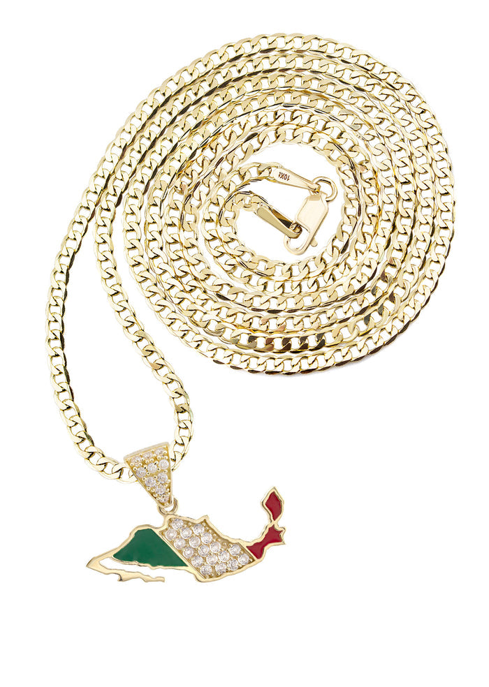 10K Yellow Gold Mexico Necklace | Appx. 1.3 - 5.3 Grams