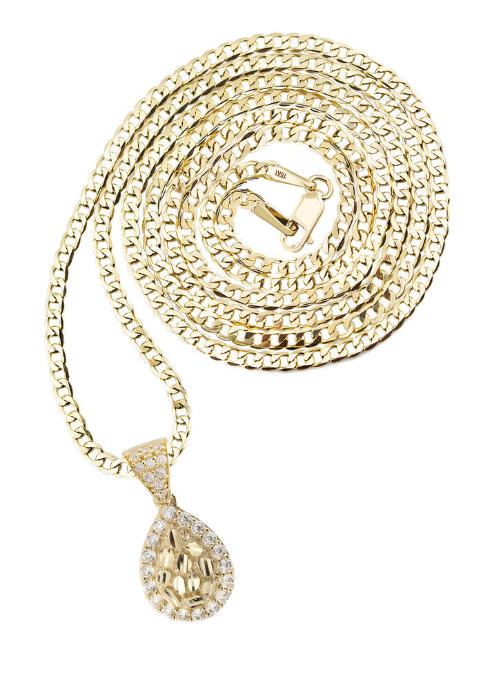 10K Yellow Gold Nugget Necklace | Appx. 1 - 5 Grams