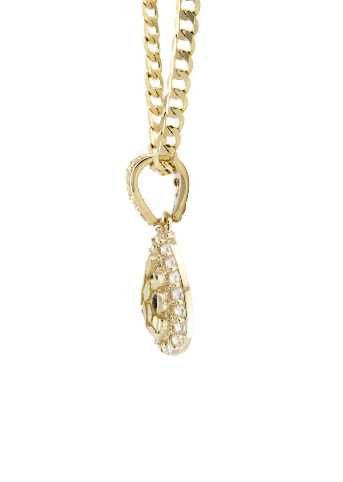 10K Yellow Gold Nugget Necklace | Appx. 1.2 - 5.2 Grams