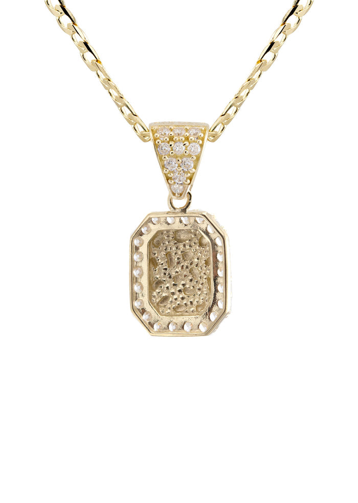 10K Yellow Gold Nugget Necklace | Appx. 1.4 - 5.4 Grams