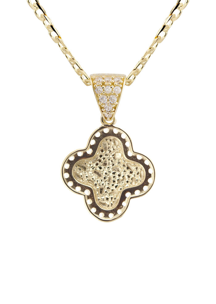 10K Yellow Gold Nugget Necklace | Appx. 1.4 - 5.4 Grams