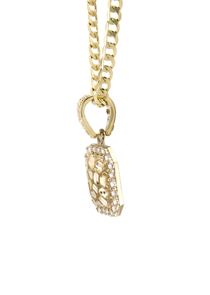 10K Yellow Gold Nugget Necklace | Appx. 1.4 - 5.4 Grams