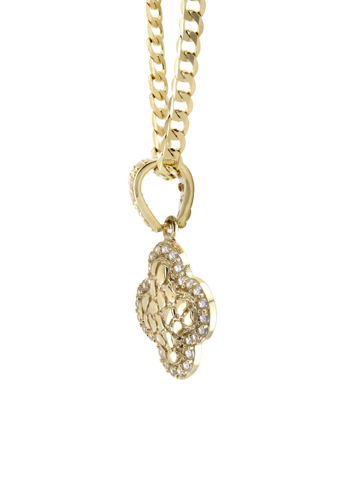 10K Yellow Gold Nugget Necklace | Appx. 1.4 - 5.4 Grams