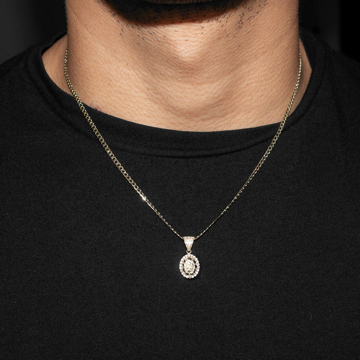 10K Yellow Gold Oval Nugget Necklace | Appx. 1 - 5 Grams