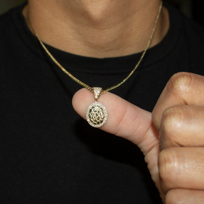10K Yellow Gold Oval Nugget Necklace | Appx. 1.5 - 5.5 Grams