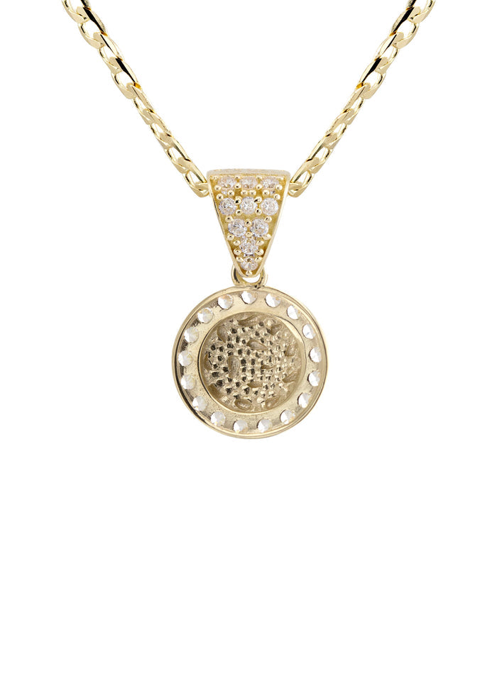 10K Yellow Gold Round Nugget Necklace | Appx. 1 - 5 Grams