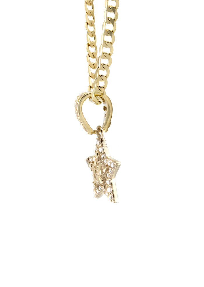 10K Yellow Gold Star Nugget Necklace | Appx. 1 - 5 Grams