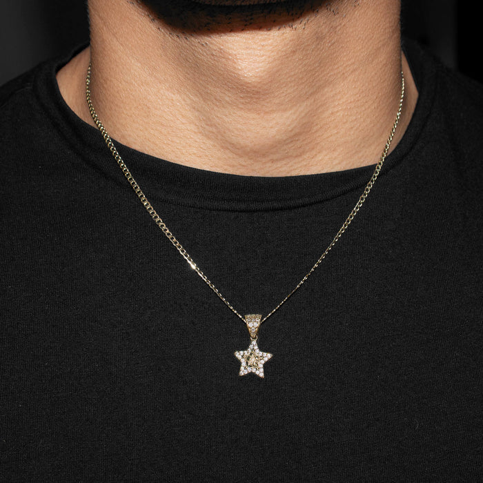10K Yellow Gold Star Nugget Necklace | Appx. 1 - 5 Grams