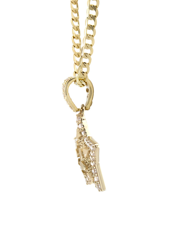 10K Yellow Gold Star Nugget Necklace | Appx. 1.6 - 5.6 Grams