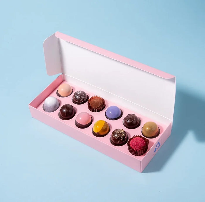 12 PIECES ASSORTED CHOCOLATE BOXES, VALENTINE'S DAY SELECTION — by Ernestine