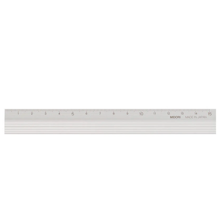 15CM ALUMINUM RULER – By Midori