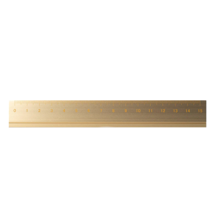 15CM ALUMINUM RULER – By Midori