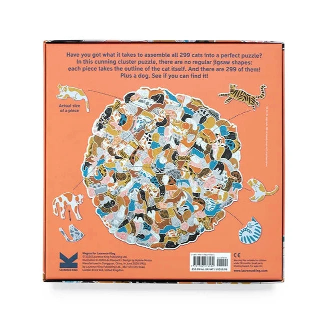 299 CATS (AND A DOG) 300 PIECES PUZZLE — by Léa Maupetit