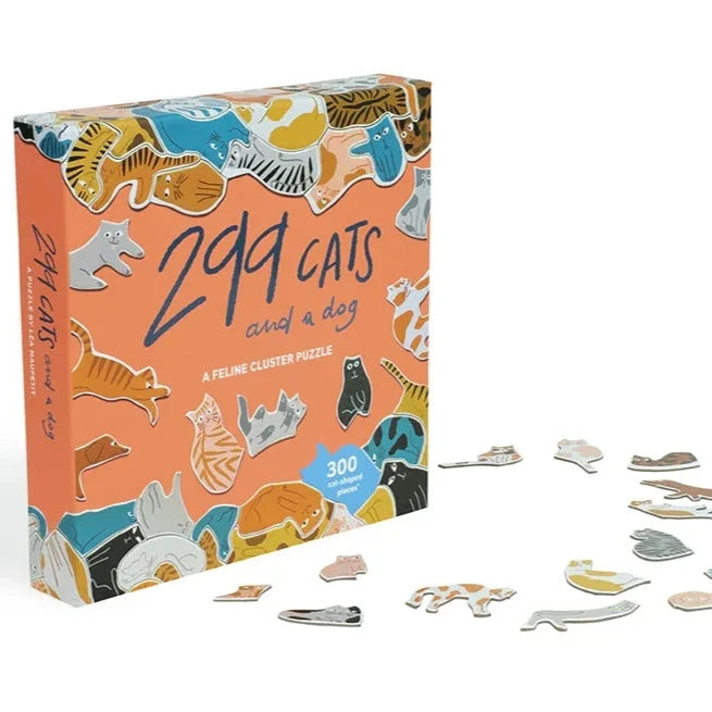 299 CATS (AND A DOG) 300 PIECES PUZZLE — by Léa Maupetit