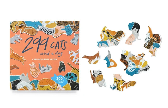 299 CATS (AND A DOG) 300 PIECES PUZZLE — by Léa Maupetit