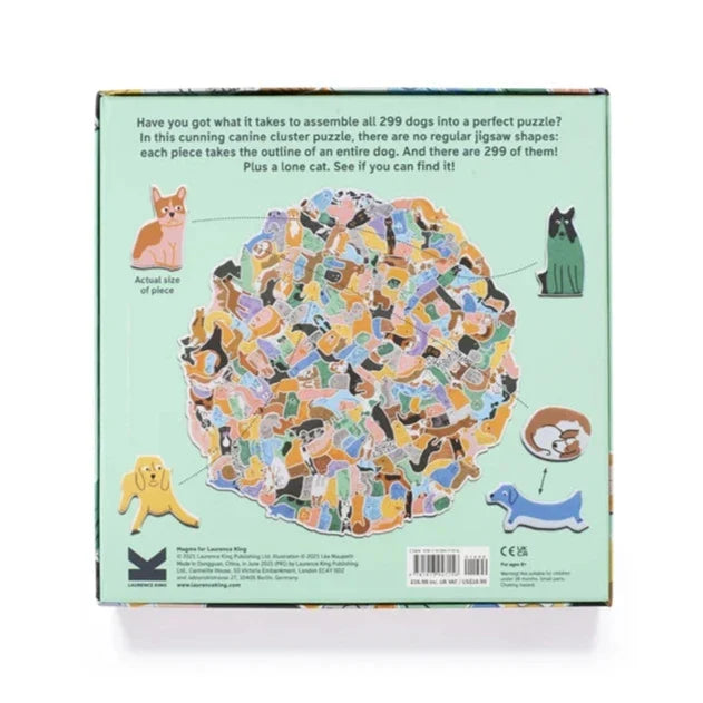 299 DOGS (AND A CAT) 300 PIECES PUZZLE — by Léa Maupetit