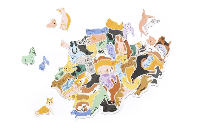 299 DOGS (AND A CAT) 300 PIECES PUZZLE — by Léa Maupetit