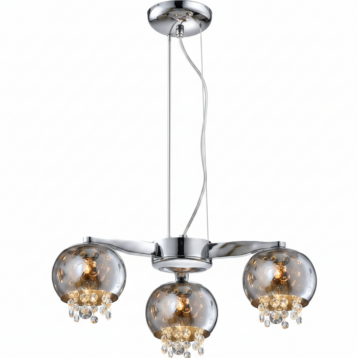 3-Arm Dining Pendant Lamp HT1373-3A – Warm Even-Light Dining Pendant for Modern Homes & Commercial Dining | Minimalist Traditional Ceiling Dining Light