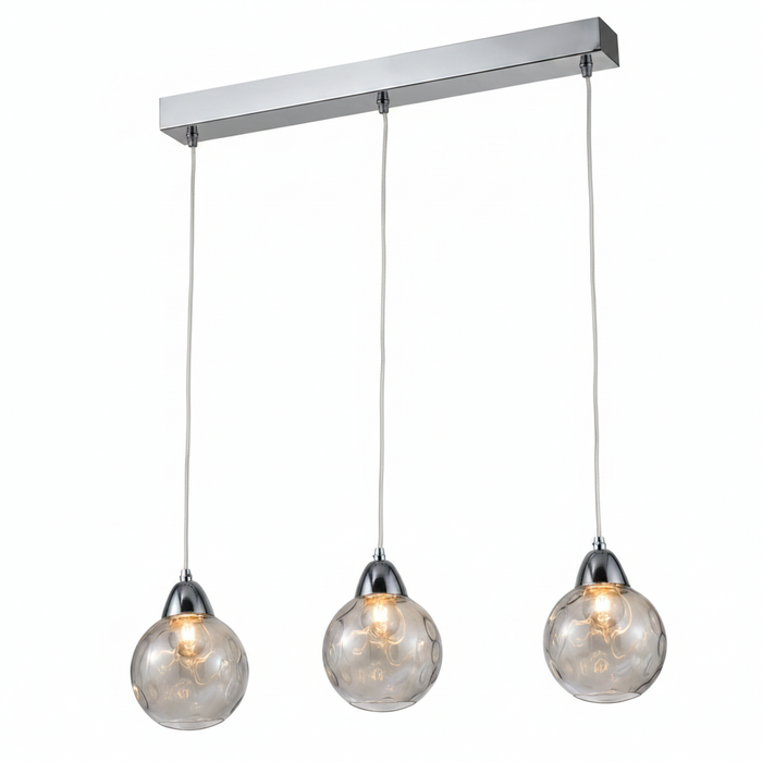 3-Light Dining Pendant Lamp 5600/3S – Glare-Free Balanced Light for Dining Tables, Kitchens & Open-Plan Living | Contemporary Transitional Dining Pendant
