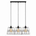 3-Light Dining Pendant Lamp 6071/3 – Sleek Modern Multi-Light Dining Pendant for Dining Rooms | Warm Balanced Contemporary Dining Table Light