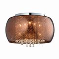 3-Light Flush Ceiling Light 5992-3CO – Sleek Ambient Ceiling Light for Bedrooms, Hallways & Living Areas | Minimalist Transitional Flush Ceiling Light