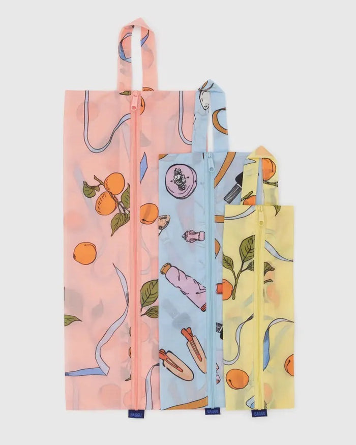 3D ZIP SET (GET READY WITH ME) — by Baggu