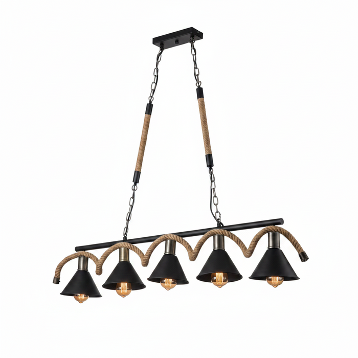 5-Light Dining Pendant Lamp 5006/5 FD-6338/5 – Warm Focused Dining Light for Dining Rooms | Elegant Multi-Light Dining Table Pendant