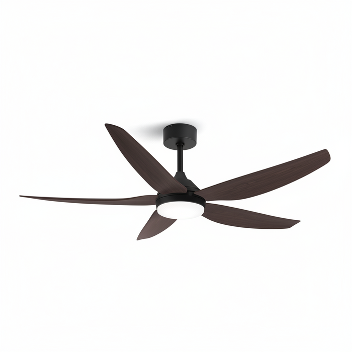 52-Inch Wood Ceiling Fan with Light FL2303 – Natural Wood Blade Large Room Fan Light for Bedrooms, Living Rooms & Commercial Spaces | Warm Organic Fan Light