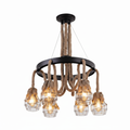 6-Light Dining Pendant Lamp 5008 FD-6318/6 – Warm Even-Light Dining Chandelier for Dining Rooms, Kitchens & Formal Entertaining | Elegant Multi-Light Ceiling Dining Lamp