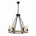 6-Light Dining Pendant Lamp 5021 FD-6315B/6 – Warm Ambient Dining Light for Dining Rooms & Kitchens | Elegant Multi-Light Dining Table Pendant