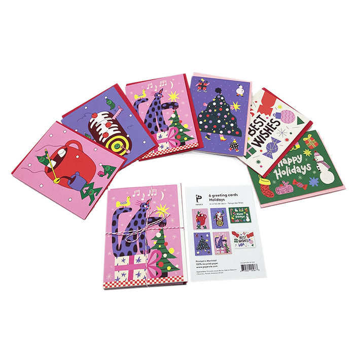 6 MIX HOLIDAY GREETING CARDS