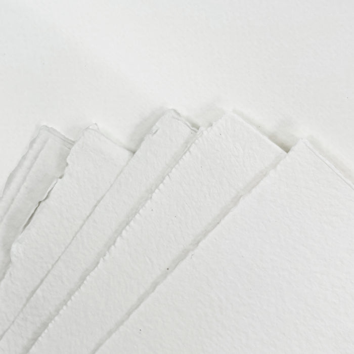 8 ARTISANAL 100% COTTON RAG PAPER 11x15", WHITE — by Papeterie Saint-Armand