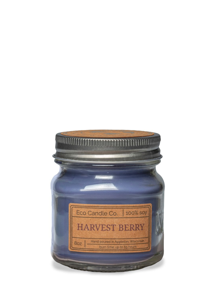 8oz mason HARVEST BERRY